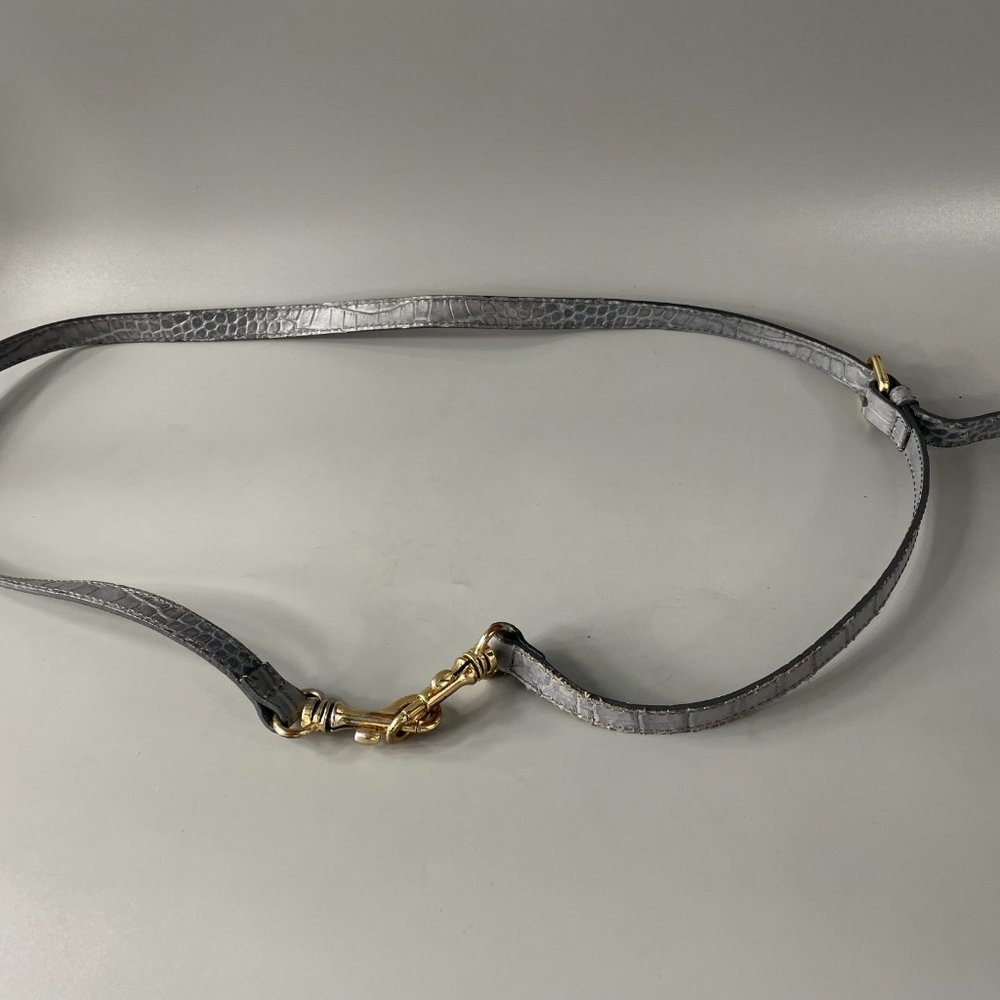 IACUCCI Made in Italy Croc Printed Leather Strap